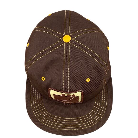 Vintage K-Brand RBA Renewal by Andersen Snapback Trucker Hat Patch Brown (H8) - Picture 3 of 10